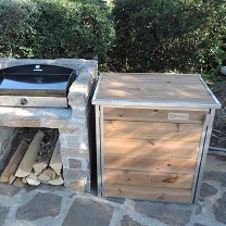 Composteur NATYW a cote barbecue