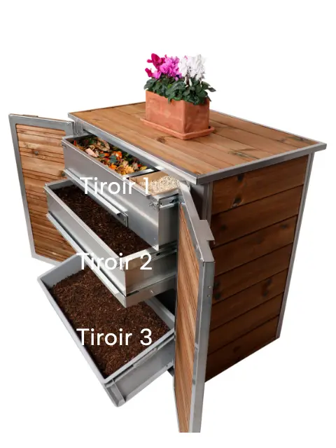 composteur entreprises loi agec 3 tiroirs NATYW