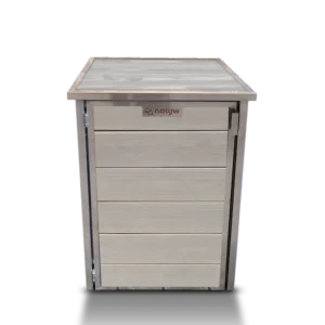 Composteur bois gris traditionnel pour balcon