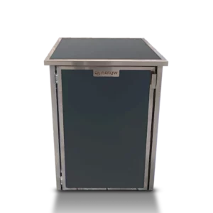 Composteur contemporain NATYW gris anthracite pour famille 2 à 3 personnes